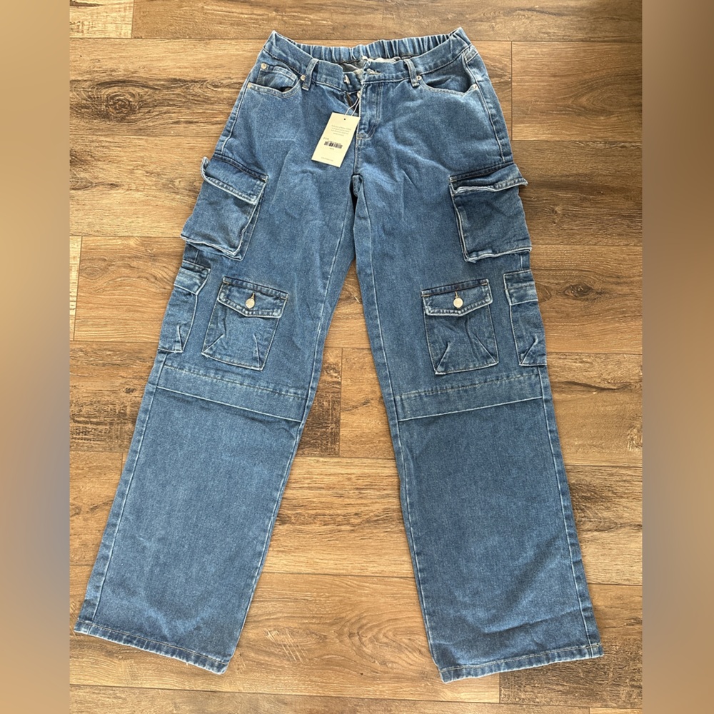 BOHME Cargo Jeans- Medium Wash *NEW*